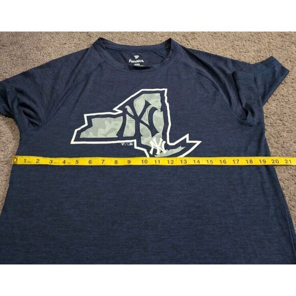 Fanatics MLB New York Yankees Activewear Blue T-Shirt Men's Medium - Picture 4 of 5